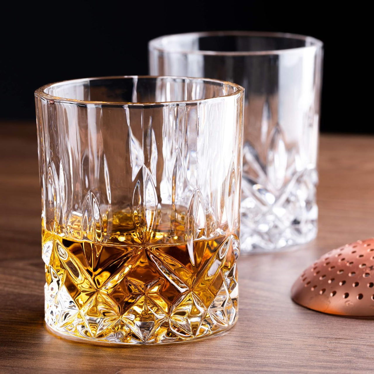 Lunar Oceans Crystal Whisky Glasses (Set of 2) - liquidation.store
