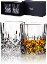 Lunar Oceans Crystal Whisky Glasses (Set of 2) - liquidation.store