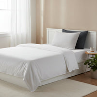 Lunar Oceans Luxe Cotton Pillowcase Set - Light Grey (2 Pillowcases) - liquidation.store