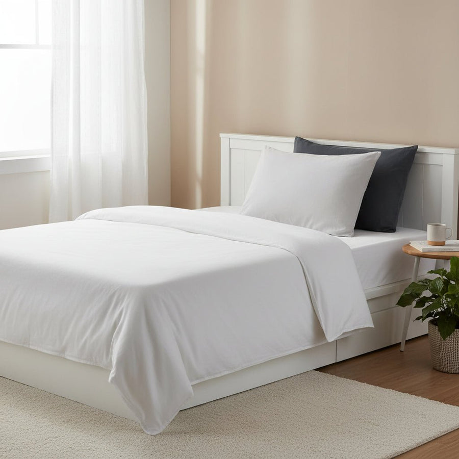 Lunar Oceans Luxe Cotton Pillowcase Set - Light Grey (2 Pillowcases) - liquidation.store