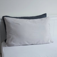 Lunar Oceans Luxe Cotton Pillowcase Set - Light Grey (2 Pillowcases) - liquidation.store