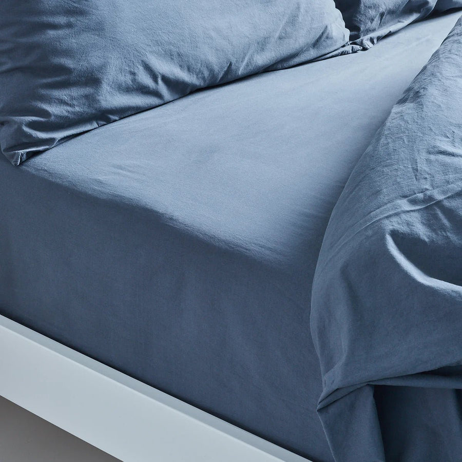Lunar Oceans Luxe Soft Cotton Bedding Bundle: Pillowcases, Duvet Cover & Fitted Sheet - Various Colours & Sizes - liquidation.store