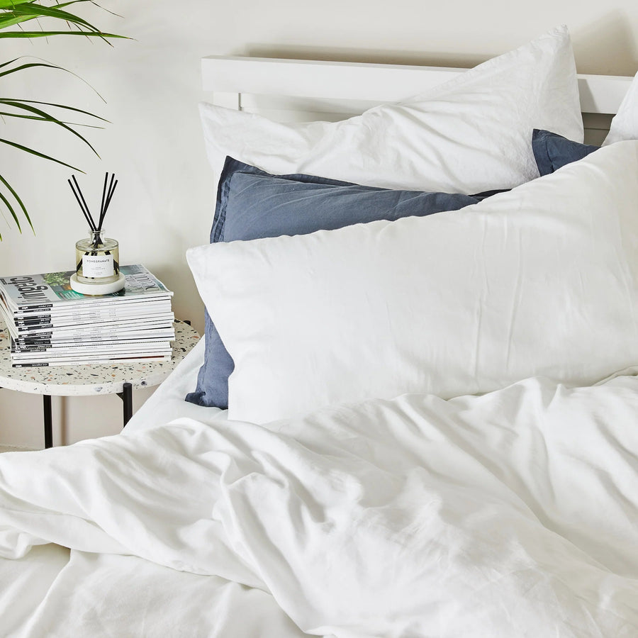 Lunar Oceans Luxe Soft Cotton Bedding Bundle: Pillowcases, Duvet Cover & Fitted Sheet - Various Colours & Sizes - liquidation.store