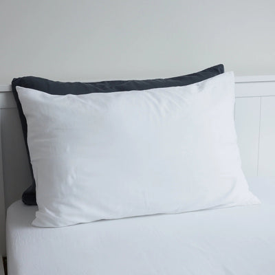 Lunar Oceans Luxe Soft Cotton Pillowcase Pair (2 Pack) - White - liquidation.store