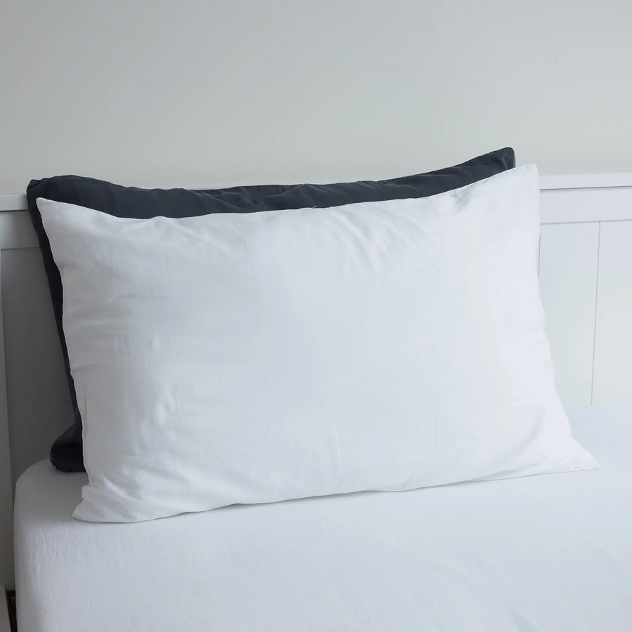 Lunar Oceans Luxe Soft Cotton Pillowcase Pair (2 Pack) - White - liquidation.store