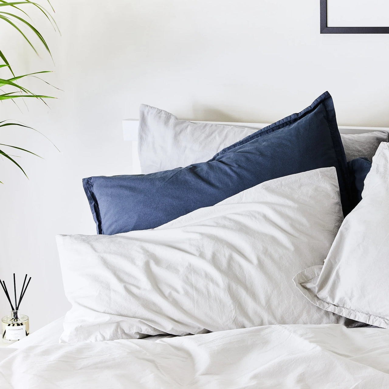 Lunar Oceans Luxe Soft Cotton Pillowcase Pair (2 Pack) - White - liquidation.store