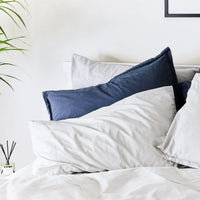 Lunar Oceans Luxe Soft Cotton Pillowcase Pair (2 Pack) - White - liquidation.store