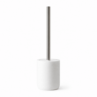 Lunar Oceans Marble Toilet Brush Holder - liquidation.store