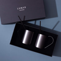 Lunar Oceans Moscow Mule Mug And Straw Gift Set - Matte Black - liquidation.store