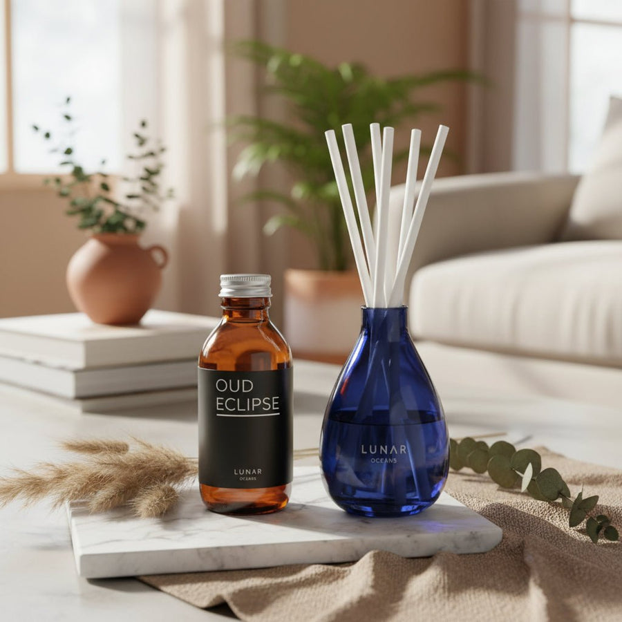Lunar Oceans Oud Eclipse Reed Diffuser - 150ml - liquidation.store