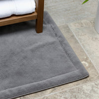 Lunar Oceans Plush Cotton Bath Mat - Blue (83 x 51cm) - liquidation.store