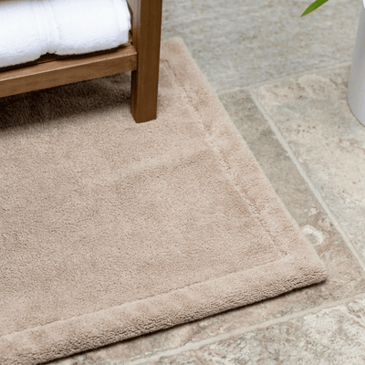 Lunar Oceans Plush Cotton Bath Mat - Oatmeal - liquidation.store
