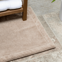 Lunar Oceans Plush Cotton Bath Mat - Oatmeal - liquidation.store
