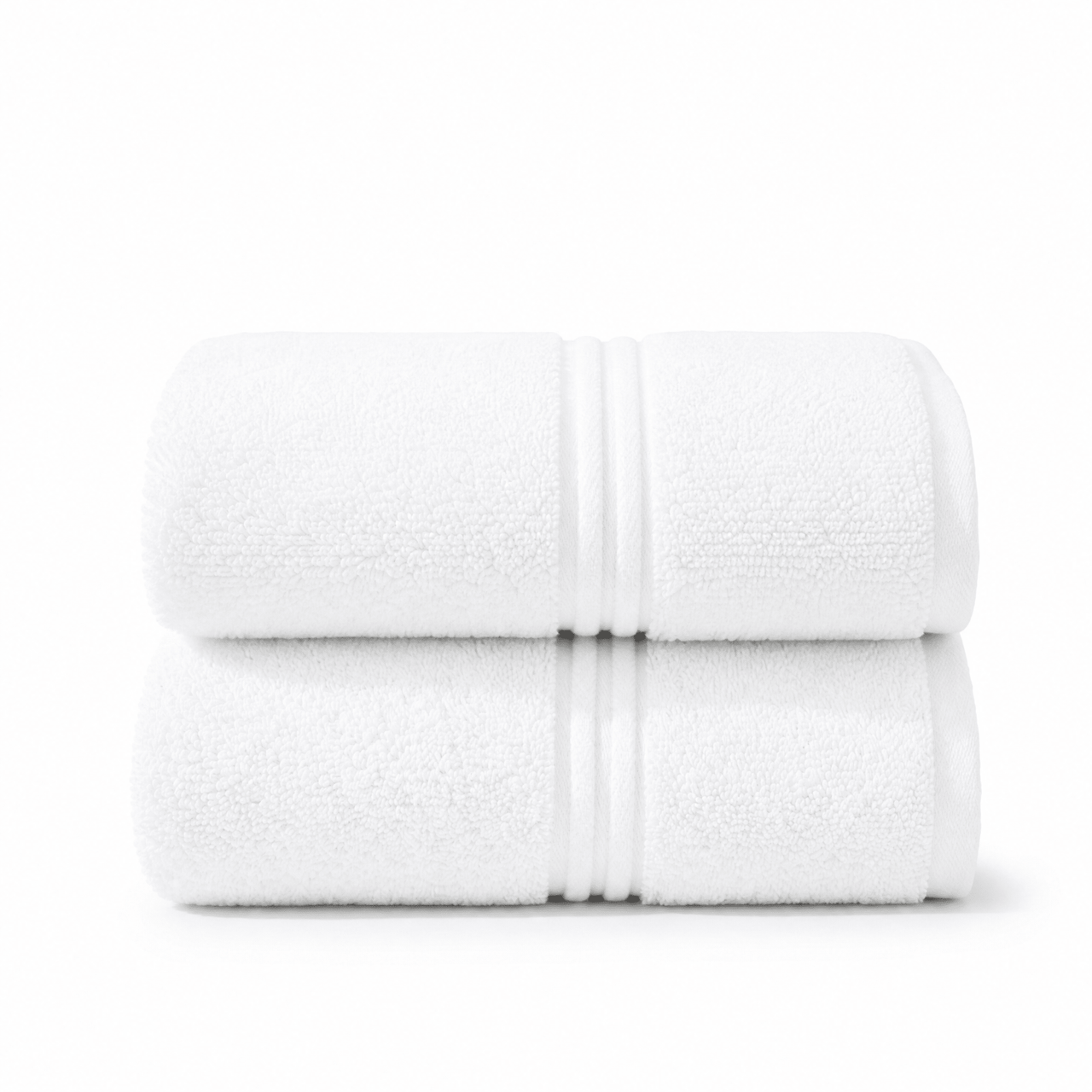 Lunar Oceans Plush Cotton Bath Sheets (XL) - 2 Pack (White) - liquidation.store