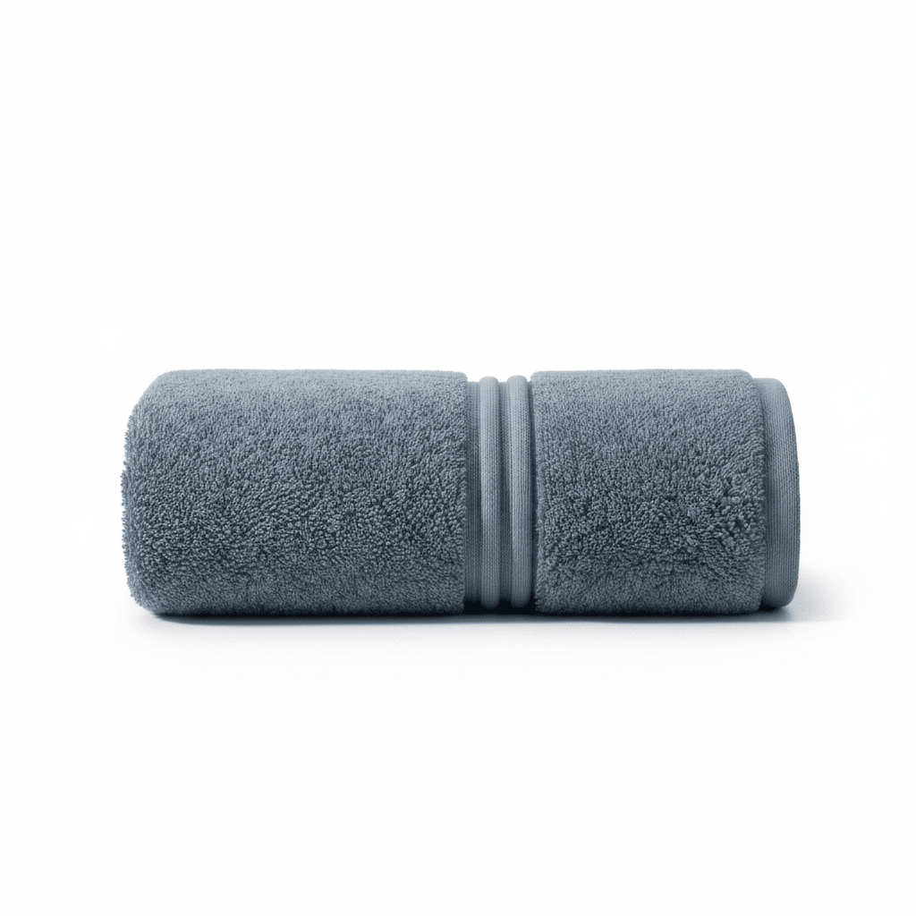 Lunar Oceans Plush Cotton Bath Towel (L) - Blue - liquidation.store