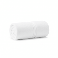 Lunar Oceans Plush Cotton Bath Towel (L) (White) - liquidation.store