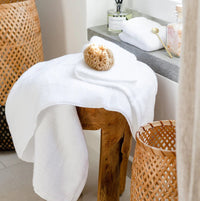 Lunar Oceans Plush Cotton Bath Towels (L) - Blue (3 Pack) - liquidation.store
