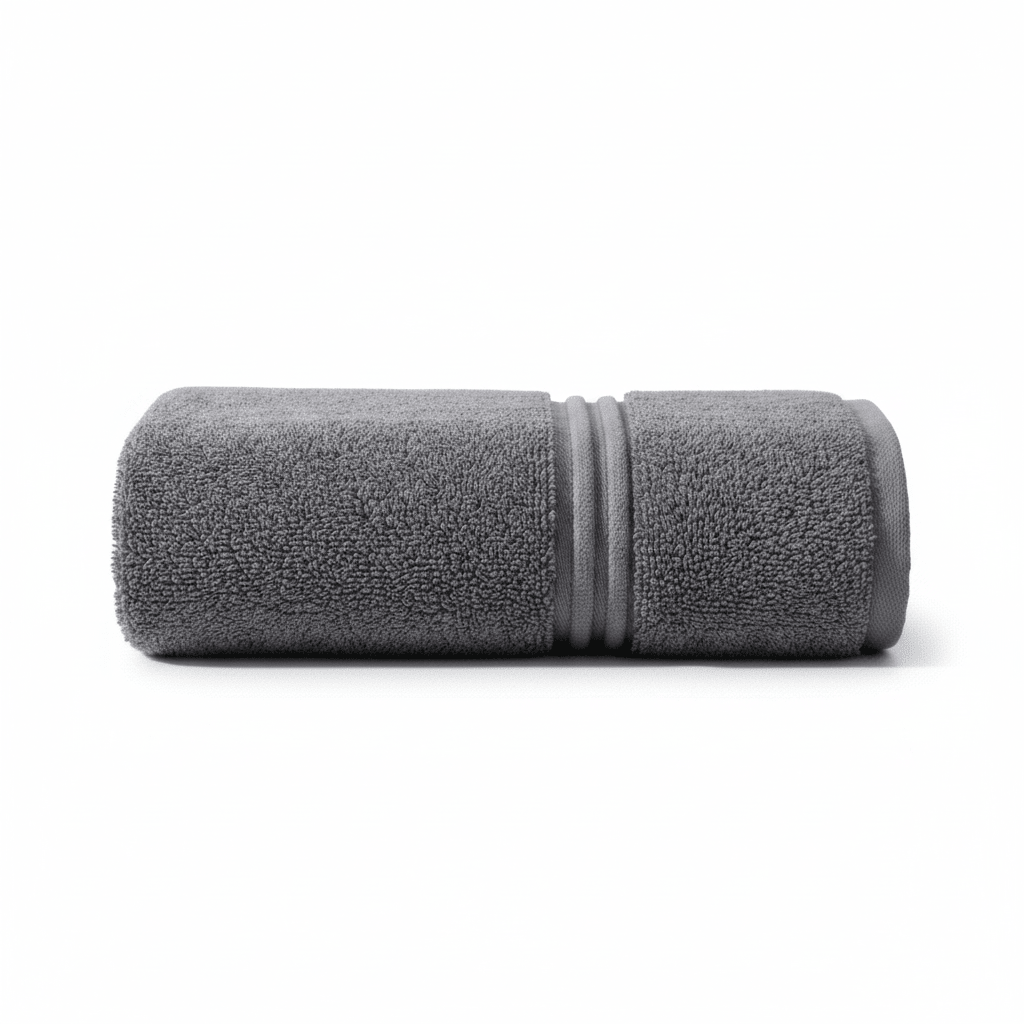 Lunar Oceans Plush Cotton Hand Towel - Grey - liquidation.store