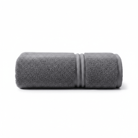 Lunar Oceans Plush Cotton Hand Towel - Grey - liquidation.store