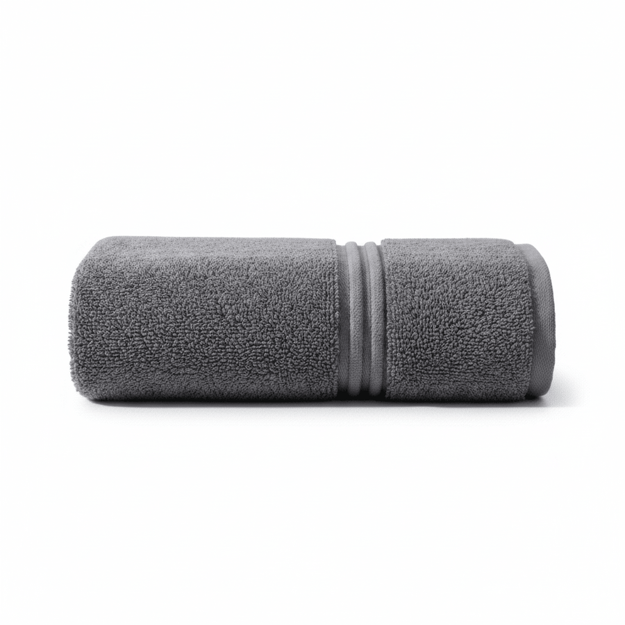 Lunar Oceans Plush Cotton Hand Towel - Grey - liquidation.store