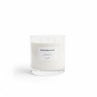 Lunar Oceans Pomegranate Scented Candle Hand Poured UK 3 wick 740g - liquidation.store