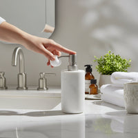 Lunar Oceans Premium Marble Bathroom Accessories Bundle - 5 Items - liquidation.store