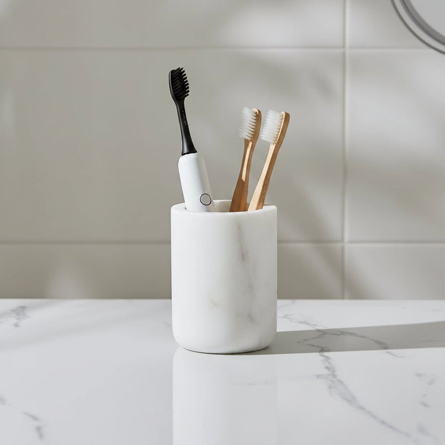 Lunar Oceans Premium Marble Bathroom Accessories Bundle - 5 Items - liquidation.store