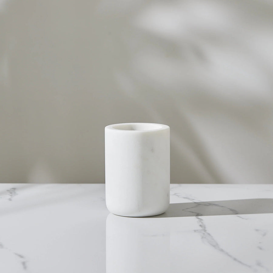 Lunar Oceans Premium Marble Bathroom Tumbler - liquidation.store