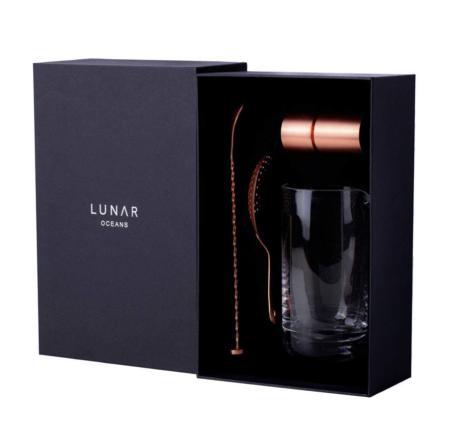 Lunar Oceans Stirred Cocktail Making Set | (Copper) - liquidation.store