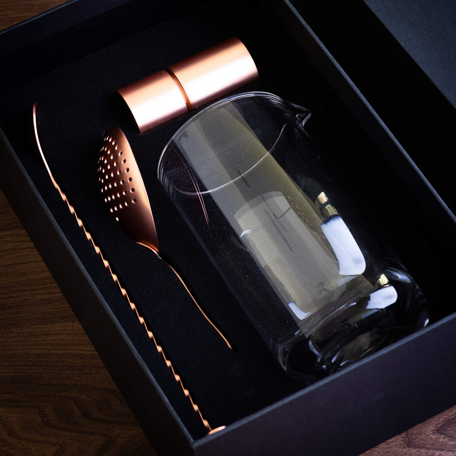 Lunar Oceans Stirred Cocktail Making Set | (Copper) - liquidation.store
