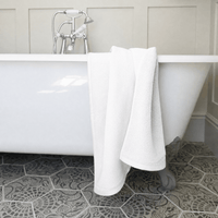 Lunar Oceans Waffle Terry Bath Towels (L) (White) - 3 Pack - liquidation.store