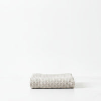 Lunar Oceans Waffle Terry Face Cloth - Oatmeal - liquidation.store