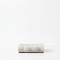 Lunar Oceans Waffle Terry Face Cloth - Oatmeal
