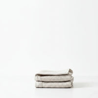 Lunar Oceans Waffle Terry Face Cloth (Pair) - Oatmeal - liquidation.store