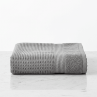 Lunar Oceans Waffle Terry Hand Towel - Grey - liquidation.store