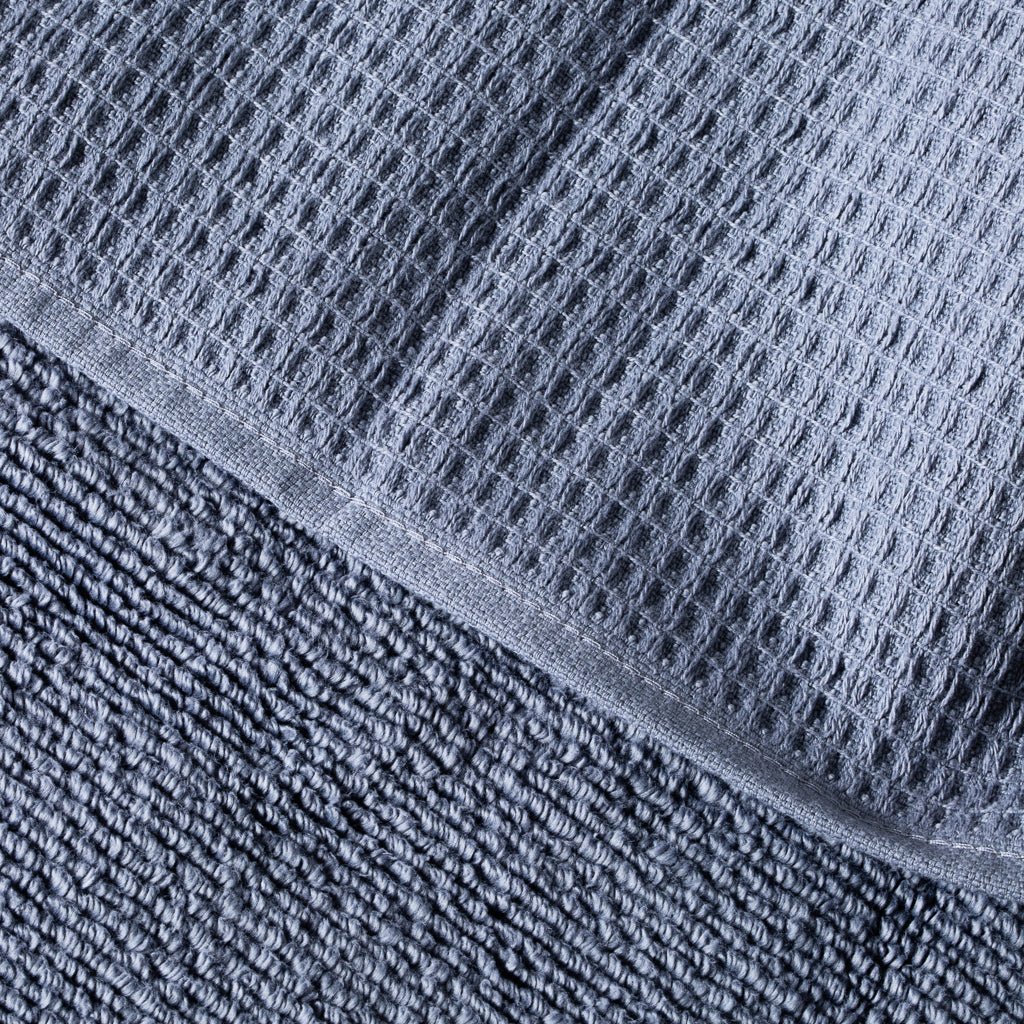 Lunar Oceans Waffle Terry Hand Towel (S) - Blue (Set of 3) - liquidation.store