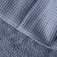 Lunar Oceans Waffle Terry Hand Towel (S) - Blue (Set of 3) - liquidation.store