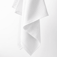 Lunar Oceans Waffle Terry Hand Towels (White) - 3 Pack - liquidation.store