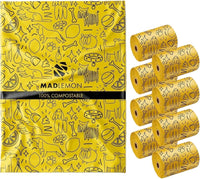 Thumbnail for Mad Lemon Leak Proof Compostable Dog Poo Bags Lemon Scented - 120 bags - liquidation.store