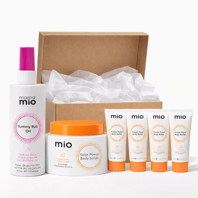 Mama Mio 6 - Piece Body Care Gift Set - Butters, Oil & Scrub - liquidation.store