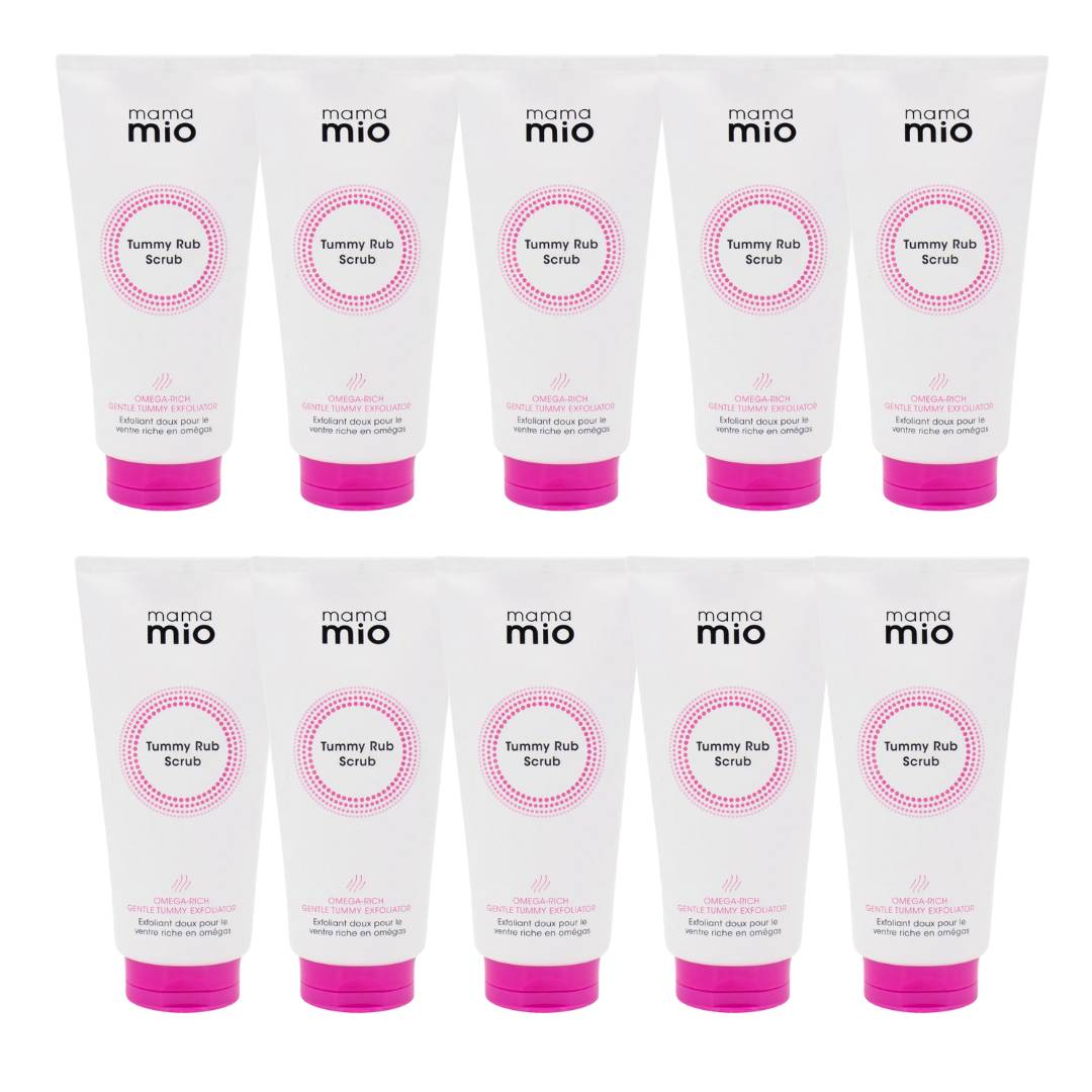 Mama Mio Tummy Rub Scrub Mini Multi Pack - 10 X 30ml - liquidation.store