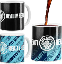 Manchester City F.C. Coffee Mug, 320ml Ceramic Heat Colour Changing Mug - liquidation.store