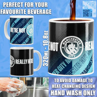 Manchester City F.C. Coffee Mug, 320ml Ceramic Heat Colour Changing Mug - liquidation.store