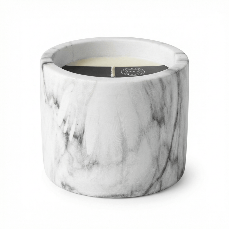 Marble Green Wood Candle - 150g - liquidation.store