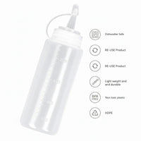 Matana Plastic Sauce Bottles Set of 8 240ml - liquidation.store