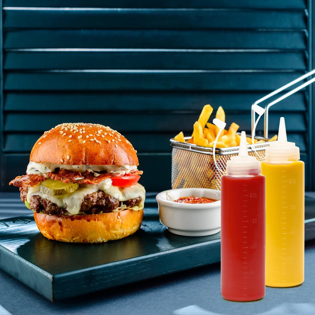 Matana Plastic Sauce Bottles Set of 8 240ml - liquidation.store