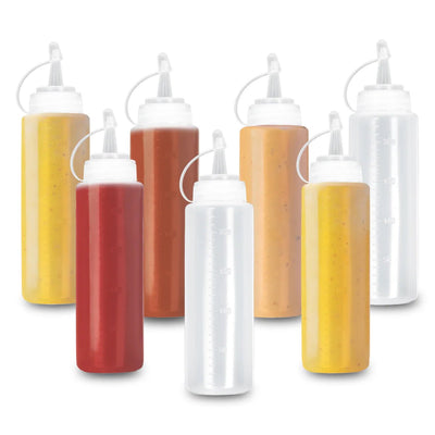 Matana Plastic Sauce Bottles Set of 8 240ml - liquidation.store