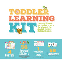 Thumbnail for Merka Toddler Learning Kit: Posters, Flashcards, Book and Stickers - 18M+ - liquidation.store
