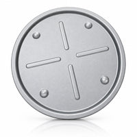 Metallic Round Pizza Pan with Raised Edge - 25cm (Grey) - liquidation.store