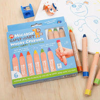 Micador early stART Woody Crayons - 6 Pack - liquidation.store